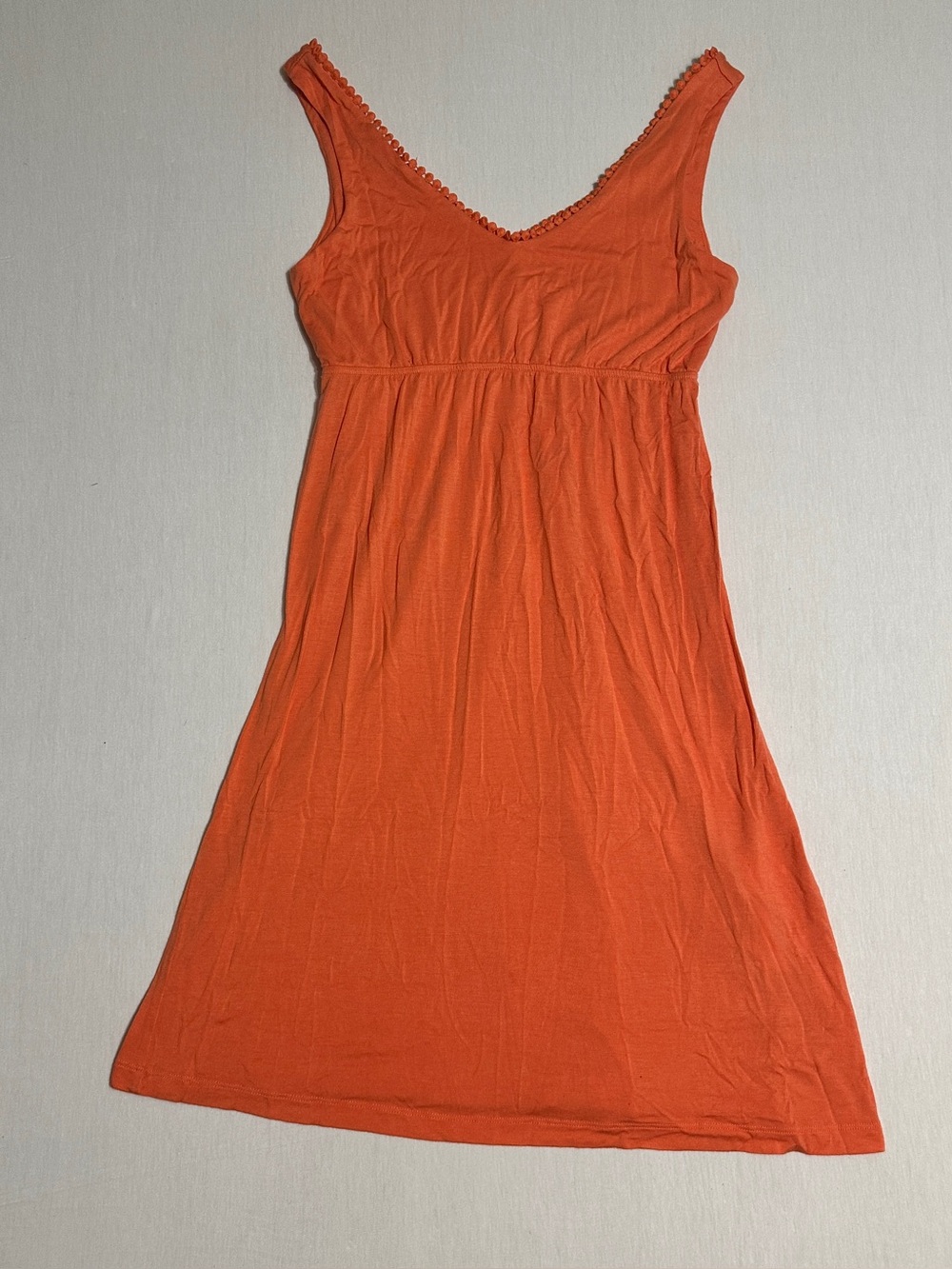 Joe Fresh Sleeveless V-Neck Orange Women's Dress